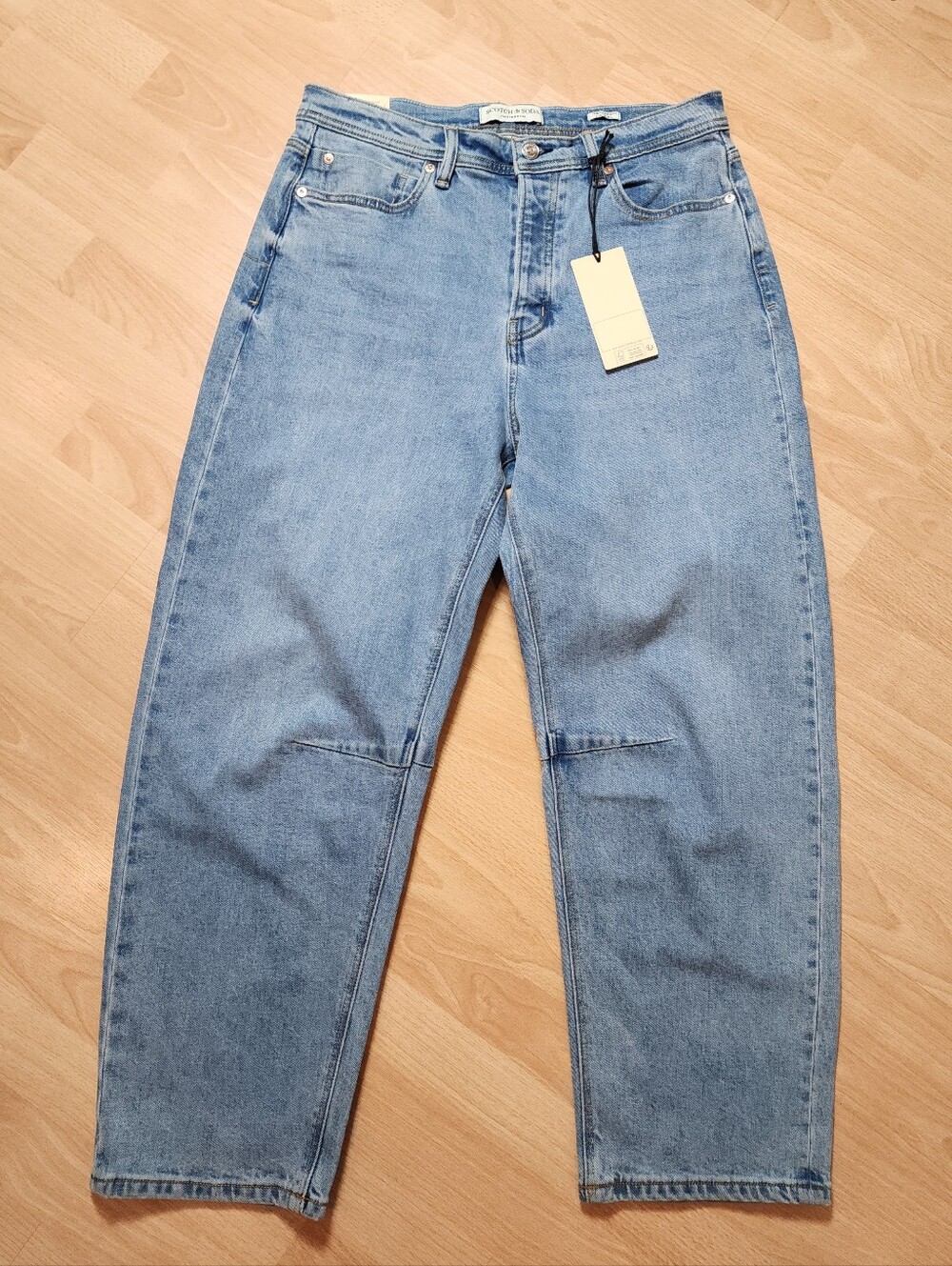 NWT Scotch & Soda Barrel Jeans The Current L’actuel High Rise Crop Size 30 Sz 10